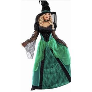 ENCHANTING WITCH Halloween Costume Size XXL Green